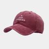 Frühling neue Buchstabenstickerei gewaschen alte Baseballkappe Herren und Damen lässig vielseitige Kappe Outdoor-Sonnenhut Trend