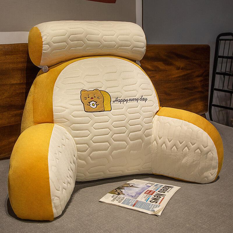 Pregnant Women's Bedside Cushions Waist Pillows Large Backrest Sofa Pillows Dormitory Reading Pillow Lumbar Support Pad Detachable Washable Jacket