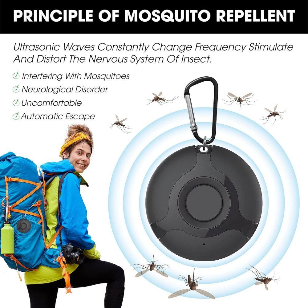 Electronic Portable Ultrasonic Pest Repellent Mini Pet Deworming Pendant Mosquito Repeller Dog