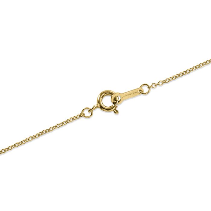 Luxenter Collier en argent sterling 925 avec finition en or jaune 18K - Luxenter