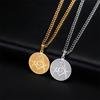 Vintage Freimaurer Anhänger Halskette für Männer Edelstahl Freimaurer Energie Halsketten Gotisches Religiöses Amulett Schmuck Geschenk