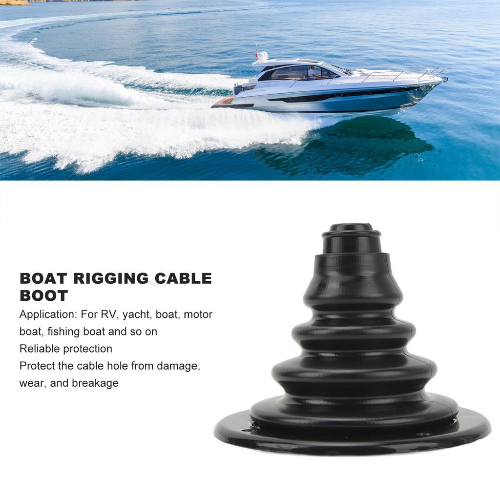 Boat Engine Rigging & Cable Boat 105mm Transom Steering Wires Holder Engine Rigging Cable Boot for RV Marine Yacht