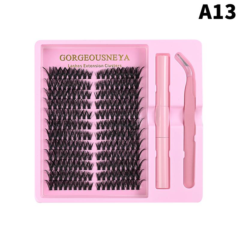 Lightweight Cluster Lash Kit 30D 40D 50D 60D Natural Eyelash Extensions Segmented Volumizing Lashes for Daily Wear Home Use