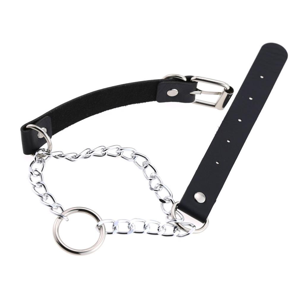 Punk choker collar for women necklace Goth Silver color chain leather choker  collar women chocker girls emo Gothic jewelry