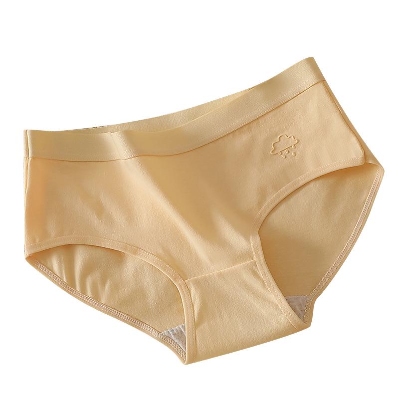 Women's Pure Cotton Mid-Waist Breathable Comfortable Triangle Underwear