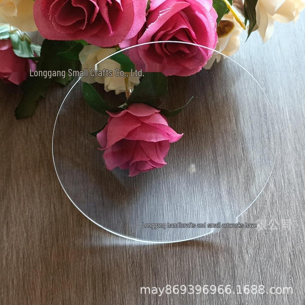 Acrylic Handle Backing Plate for Stamping - High Transparency Block for DIY Rubber Stamp Crafting.