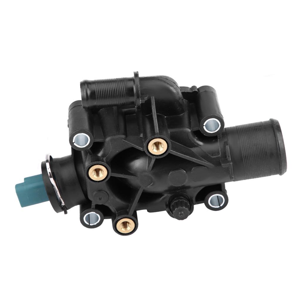 Engine Coolant Thermostat Housing Assembly Fit for Peugeot 206 207 207 CCGRAND RAID PARTNER.