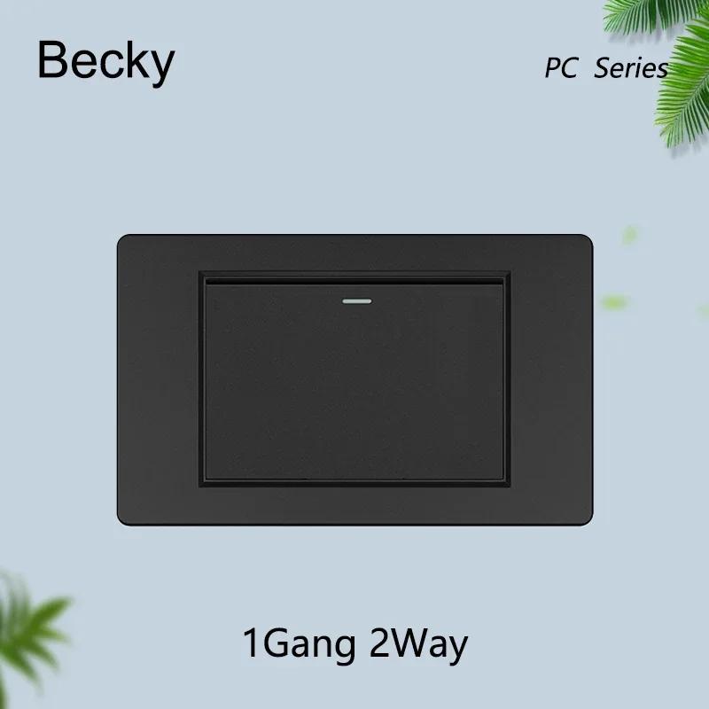 

Black Italian Standard Socket PC Panel USB Type C Outlet Rectangular Wall Switch Socket Net TV Phone Satellite Socket CAT5 CAT6