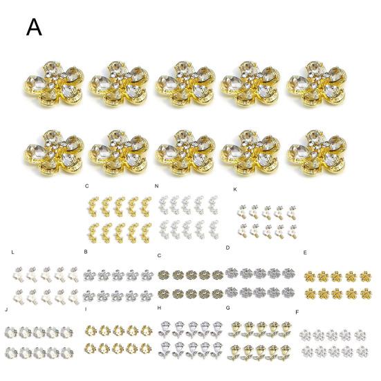 Unhas requintadas Strass Acessórios requintados Multiuso