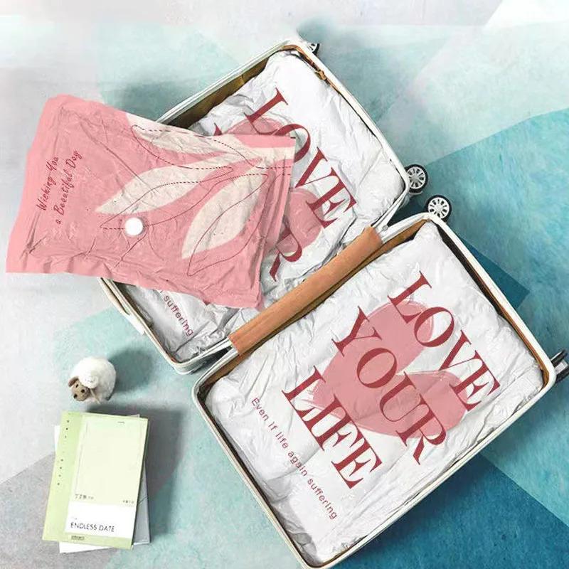 1pcs Vacuum Storage Bag, Household Cotton Quilt, Clothing Storage, Compression Bag, No Pumping, Thick Moving Packaging Bag