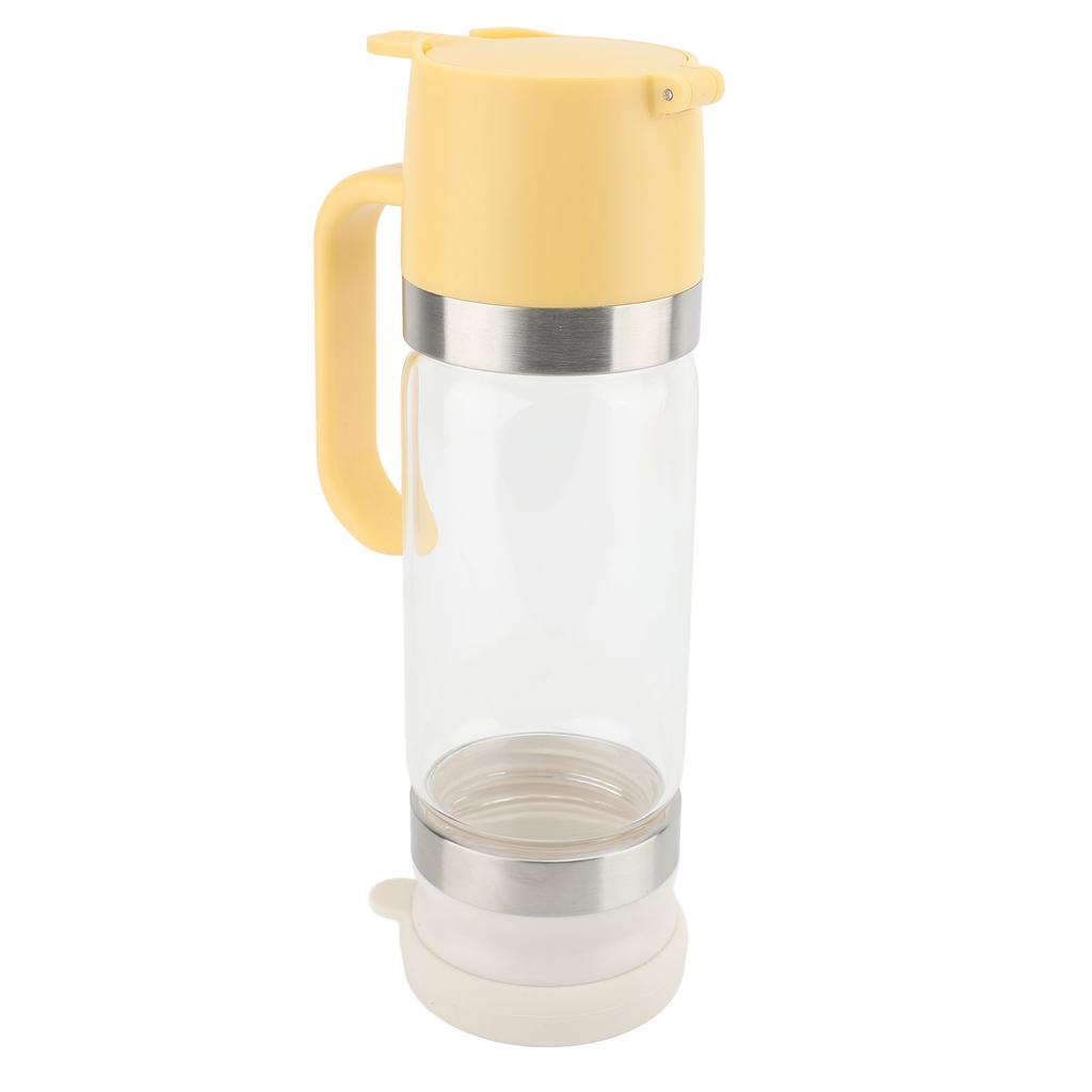 Honey Dispenser 350ml Clear Glass Syrup Dispenser with Handle Prevent Dripping Honey Container for Coffee Shops Restaurants Home