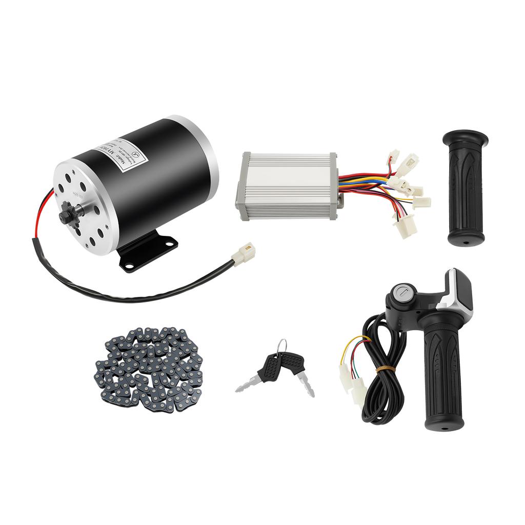Brush Electric Bicycle Motor,48V1000W Brush Motor Kit w/Controller 3Speed Gears E-Bike Cycling for Scooters Gokarts Beach E-Bike