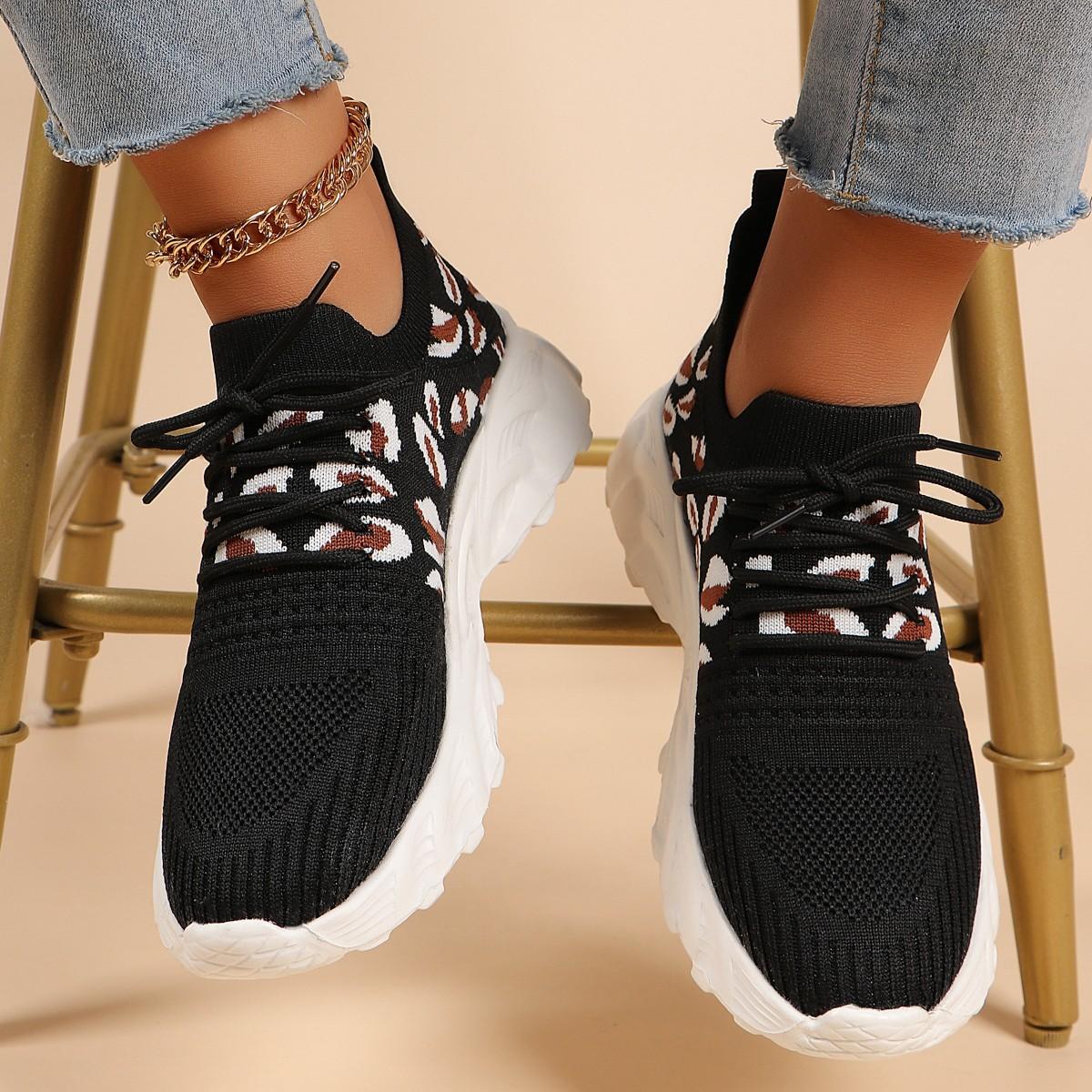 

Shoes for Women Plus Size 35-42 Summer Fashion Mesh Breathable Comfortable Non-slip Flats Sneakers Women Zapatos De Mujer 2026 42 чорний