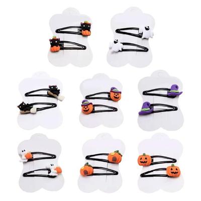 Reizender Hexenhut Kürbis Haarspangen Haarclip Süße 2000er Stuhl Haarspange für Frauen, Haarspangen Kürbisform