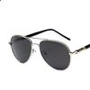 NEW Fashion Aviation Metail Frame Quality Oversized Spring Leg Alloy Men Sunglasses Polarized Brand Design Pilot Male Sun Glasse