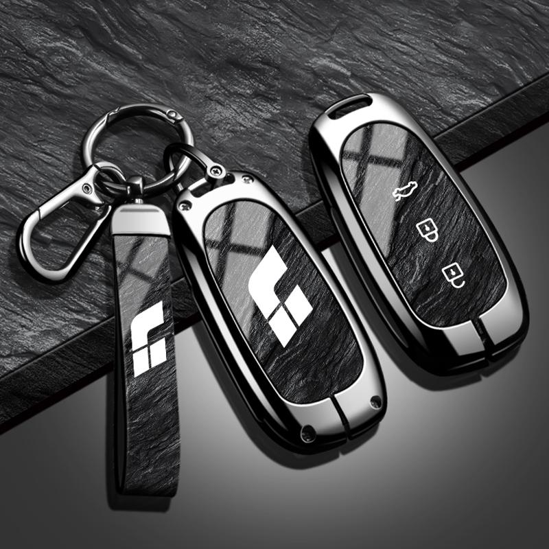 Car Key Case For Li Auto L9 For Li Lixiang L7 L8 Car Keychain For Lixiang Li Auto L9 Keychain Zinc Alloy Car Key Case