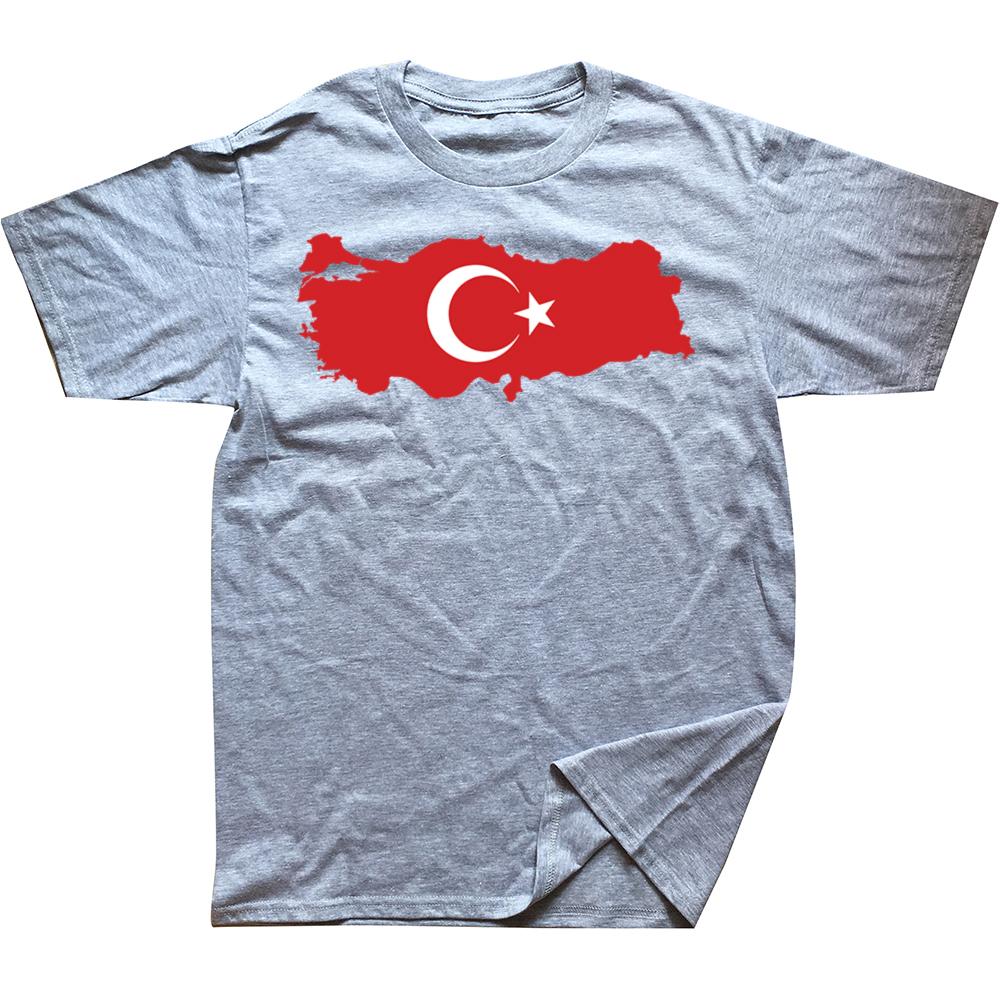 Lustige Türkei Türkische Türkei Flagge Grafik T-Shirts Herren Damenmode Freizeit T-Shirt 100% Baumwolle Locker Übergroßes T-Shirt