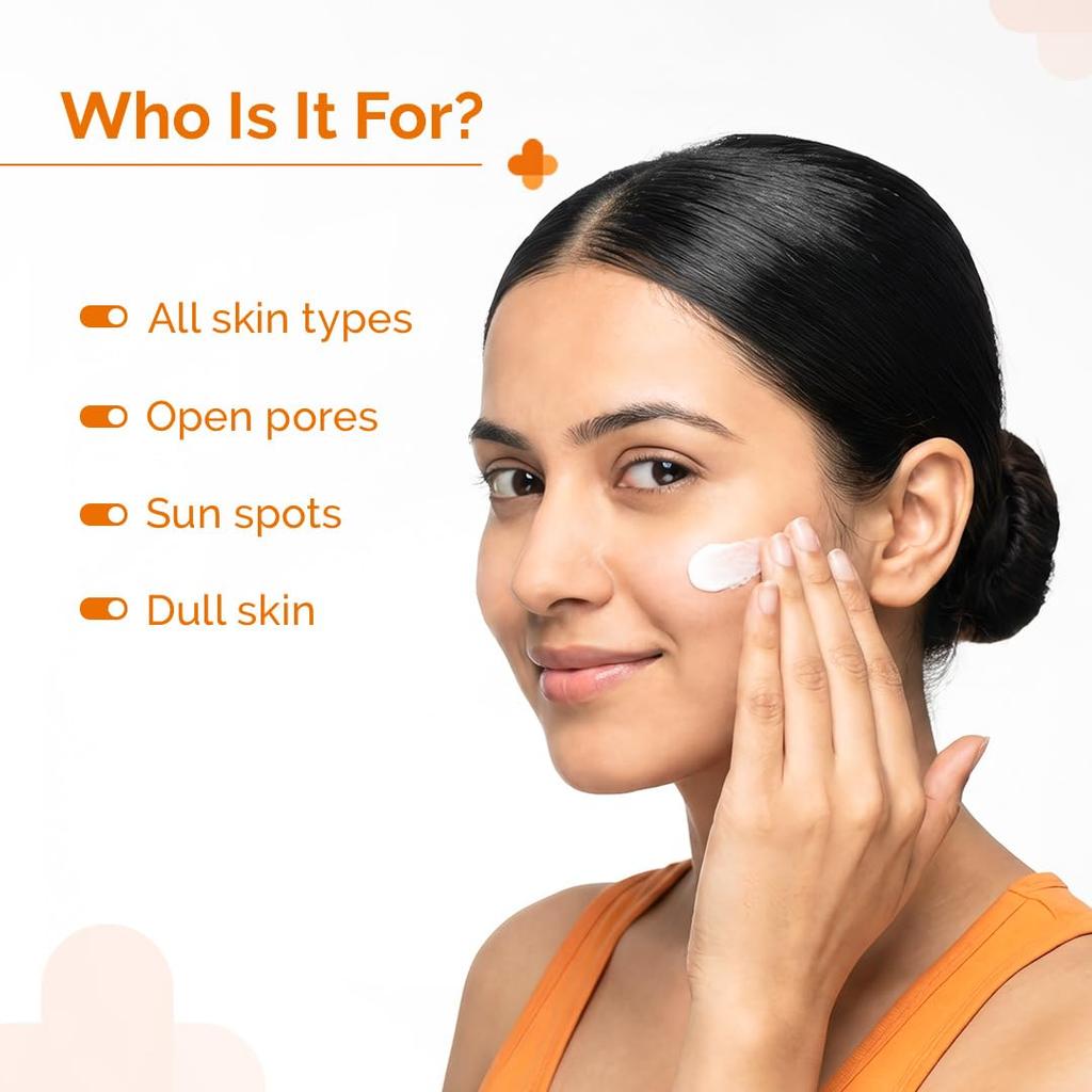 The Derma Co Pore Minimizing Priming Sunscreen with SPF 50 & PA+++ | For Open Pores & UVA/UVB Protection | 80 g