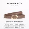 Genuine Leather Women's Fashion Belt - Versatile Waistband for Casual or Commuting Styles