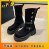 Stylish and comfortable two-wear thick-soled medium boots 2025 autumn and winter new niche design sense small Martin boots women