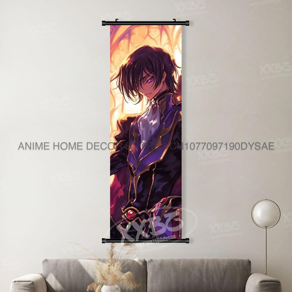 Code Geas:Lelouch Of The Rebellion Canvas Print Rol Afbeelding Muurkunst Hangend Schilderij Anime Personage Poster Huisdecoratie (as the picture,30x90cm(12x36inch))