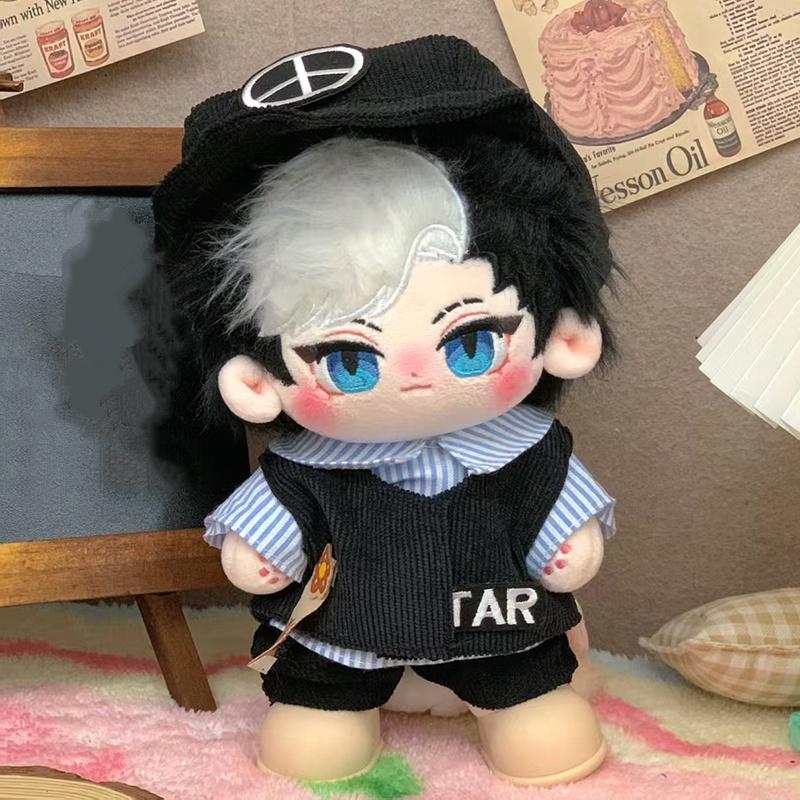 20cm Cute Cartoon Idol Cotton Doll Stuffed Plush Toy Dolls Can Change Clothes Fans Collection Gift for Girls Boys Kids
