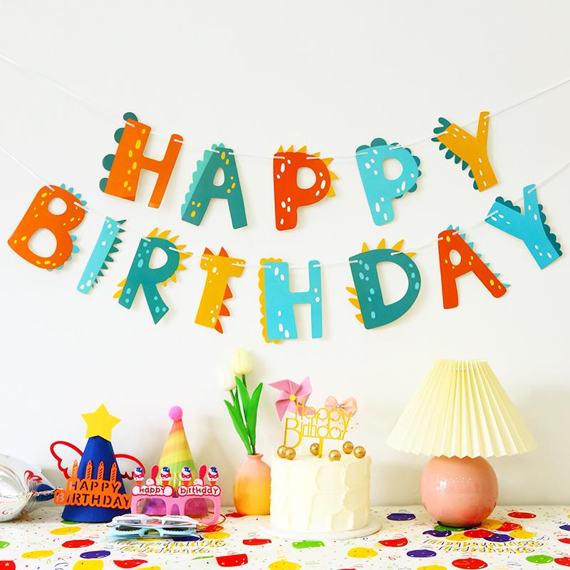 Dekoration für die erste Geburtstagsparty: Geburtstagsbanner für Jungen und Mädchen