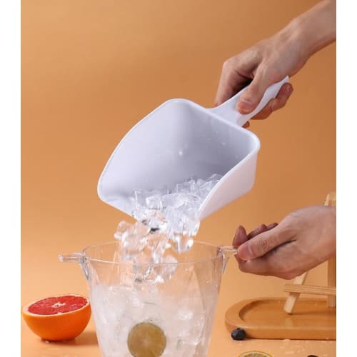 Plastic Ice Scoop, Ice Shovel, Ice Scoop for Snacks, Sugar, Flour, Thickened Large Refrigerator Ice Maker, Small Flour Scoop, Ice Spatula, Multi-Funct