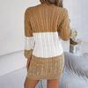 Loose Knit Dress Women's Straight Fall Winter Wide Dresses Wind Pit Strip Lazy Style Long Sleeve O Neck