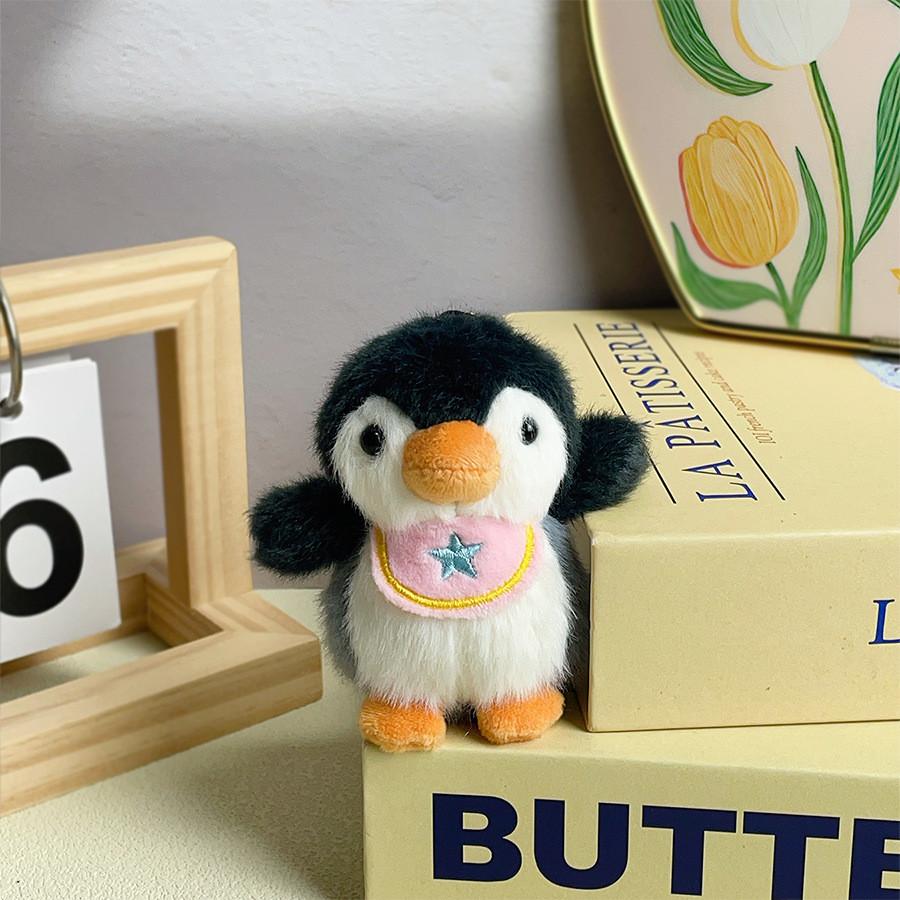 Cute Cartoon Penguin Plush Keychain With Polyester Fiber Filling For Kids And Teens