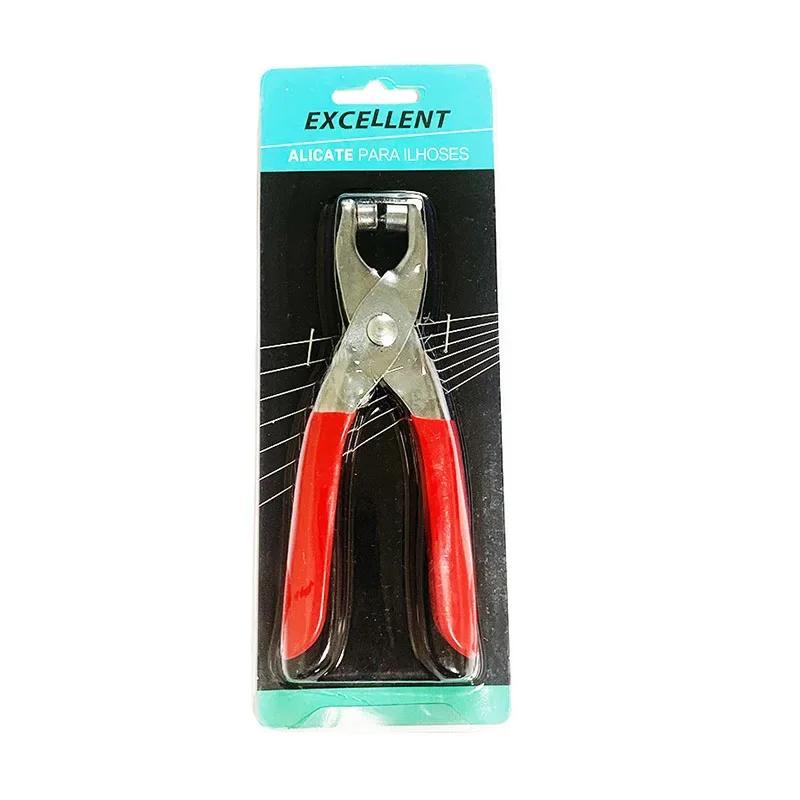 1Set 1/4 Inch Grommet Eyelet Plier Set, Eyelet Hole Punch Pliers Kit With 100 Metal Eyelets, Grommet Tool Kit For Leather Cloth