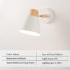Nordic LED Wall Sconce Minimalist Iron with Switch E27 Wall Lamp For Bedroom Bedside Study Office Indoor Illumination Fixtures