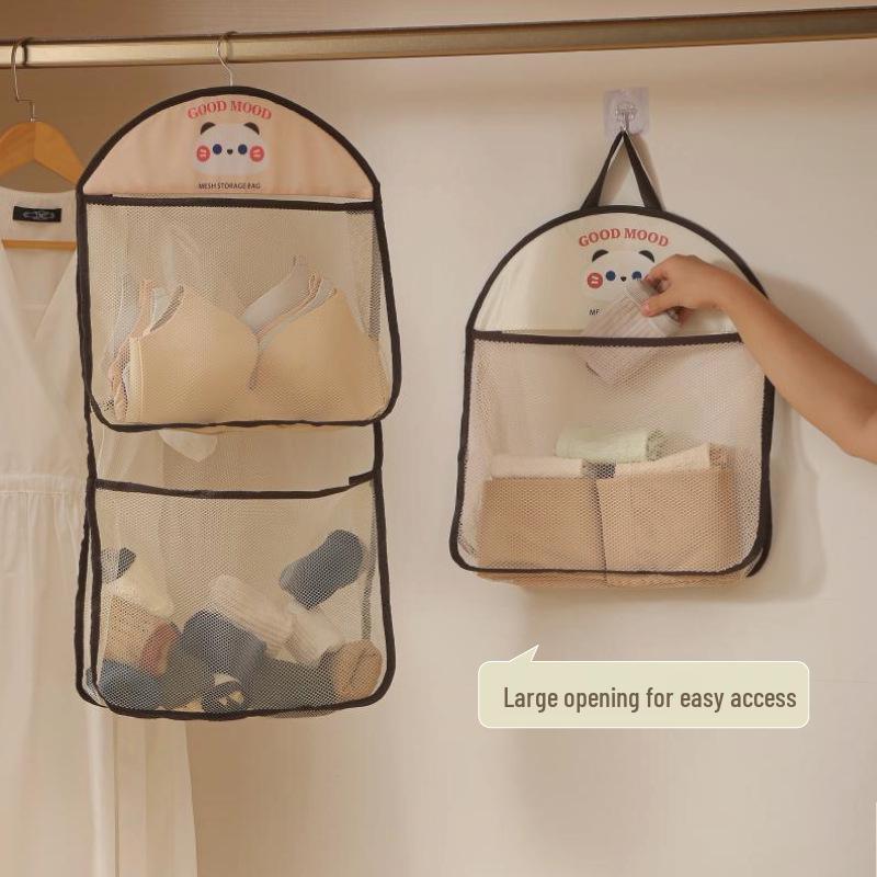 Tecknad Hängande Förvaringsväska för Garderob med Stor Kapacitet för Underkläder och Strumpor