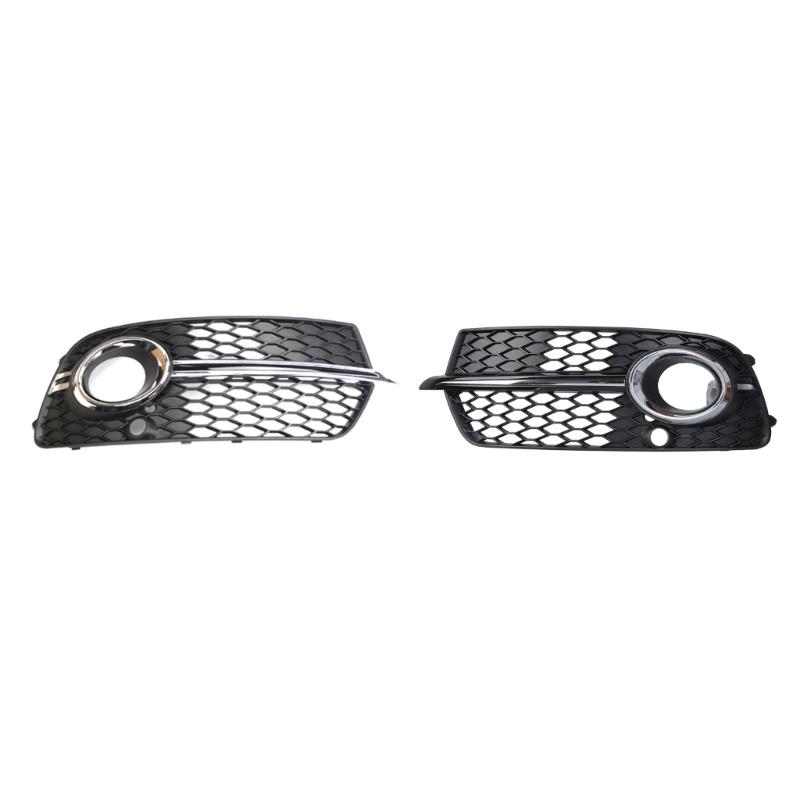 Professional Front Bumper Fog Light Grill Grille Cover Trim Car Spare Part Compact-size Suitable for Q5 S-Line 13-16