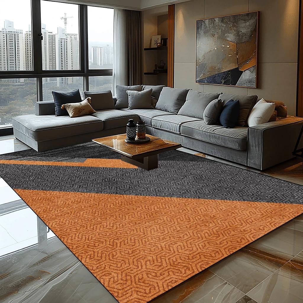 Nordic Geometric Carpet for Living Room Modern Luxury Decor Sofa Table Large Area Rugs Home Bathroom Non-slip Washable Mat