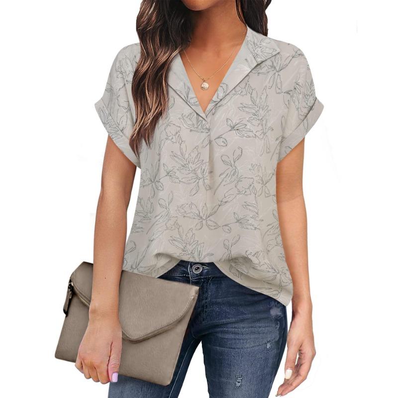Summer Fashion Striped Print Blouses Women Office Elegant Long Sleeve Shirts Women Casual Slim Blouse Top
