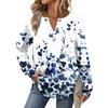 Women's Retro Printed Fashionable Long-sleeved Top