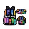 Insideout Student 17-Inch School Bag Ice Pack Three-Piece Mind Team Backpack Set