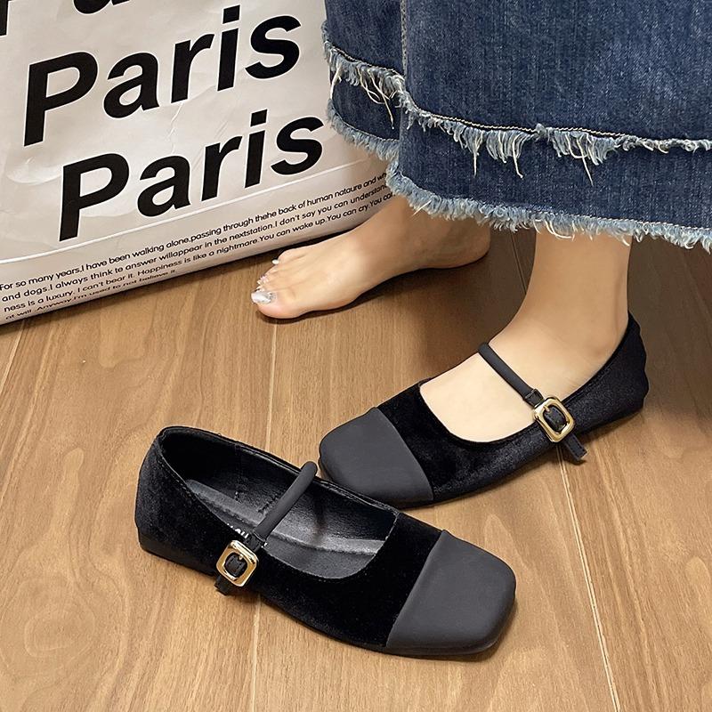 Fashion 2024 Spring and Autumn Flat Shoes for Ballet Dancers Loafers Light Soft Casual Suede Fashionable Shoes Mujer Zapatos