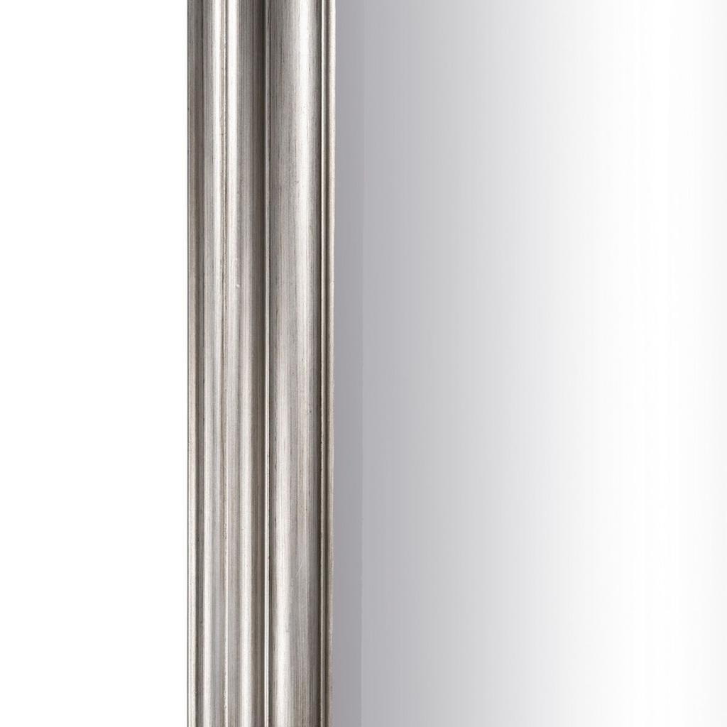Mirror 46 X 6 X 147 Cm Glass Wood Silver