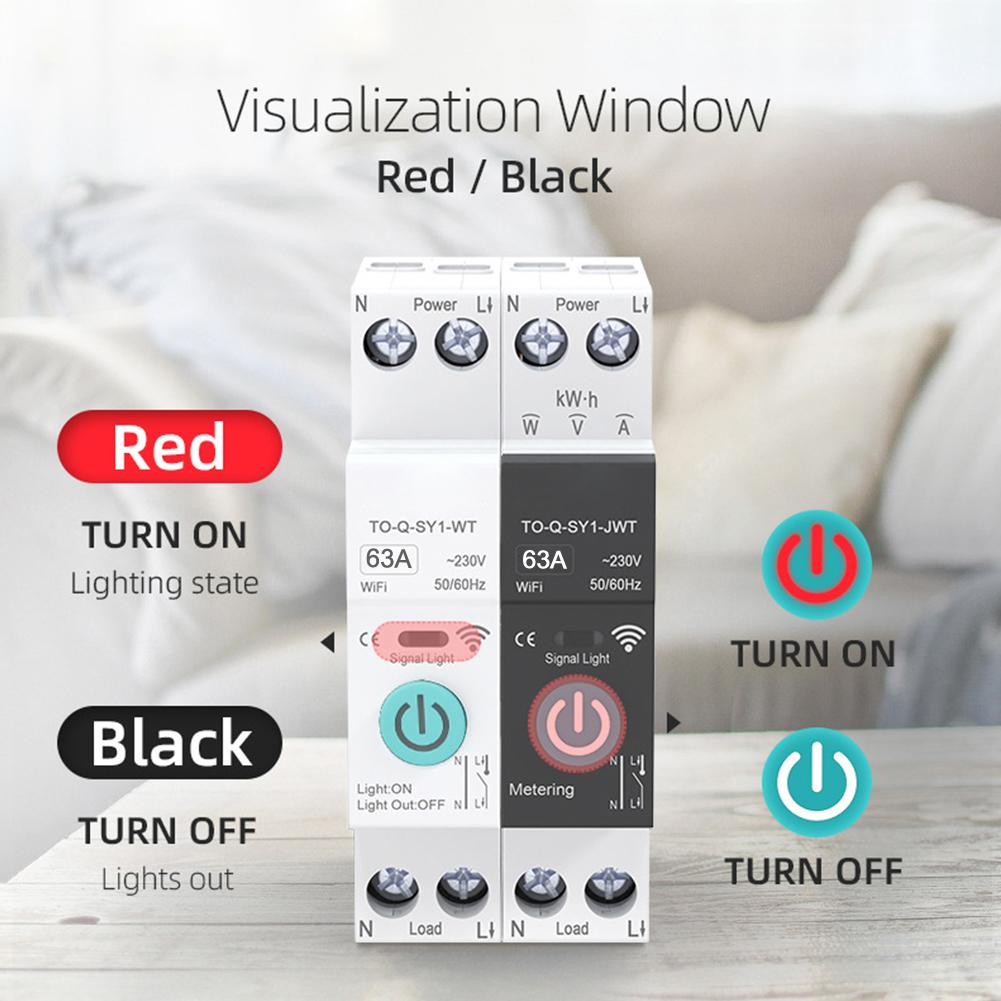 Remote Home Control As Shown DIN Rail Switch Remote Control Circuit Breaker App Integration Electrical Management