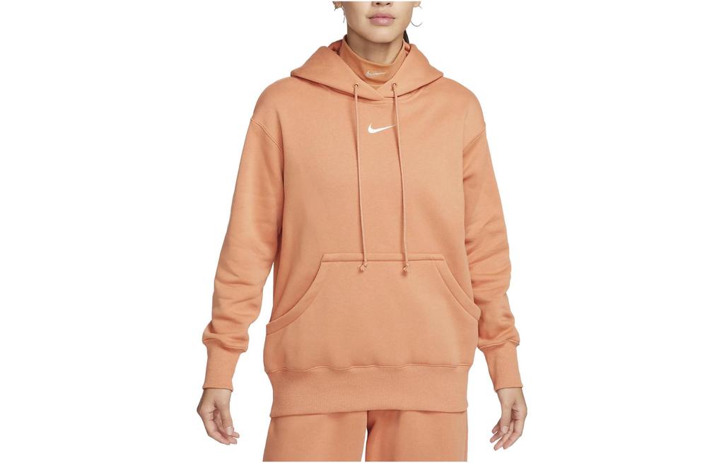 Nike Sweatshirts Women's Orange Hooded Moderate Other DQ5861-225