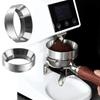 Stainless Steel Espresso Dosing Funnel Compatible Coffee Grinder Powder Dispenser Ring for Home Office Restaurant Use