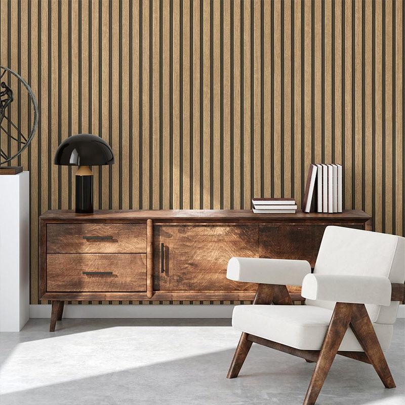 Wallpaper Self-adhesive Waterproof Imitation Wood Grain PVC Cabinet Table And Chair Seamless Furniture Renovation Wall Stickers