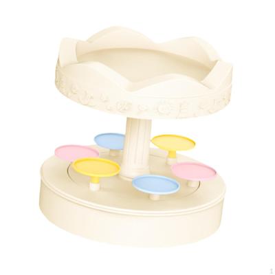 Cupcake Holder Revolving Autorotation Stand Turntable for Cupcakes Rotating Sushi Display