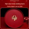 Red Double Happiness Wedding Tray – Festive Fruit & Candy Plate for Banquets