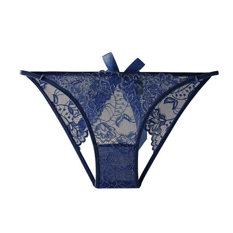 Ladies Spring and Summer Sexy Lace Sweet Butterfly Embroidery Panties