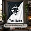 Tapiserie de perete personalizată, Text personalizat Borussia Mönchengladbach, Artă de perete din material moale pentru decor interior