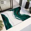 Green White Abstract Painting Rug For Kitchen Floor Small Living Room Carpet Soft Fashion Bedroom Mat Bathroom Rug