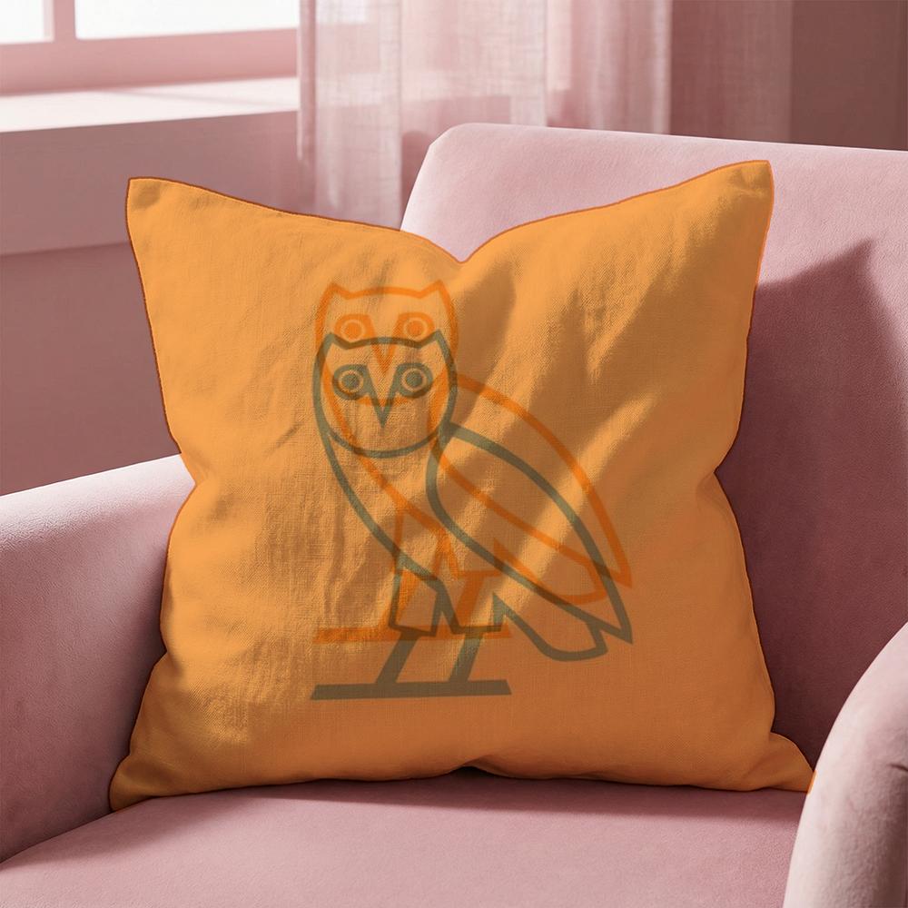 Luxury Drake O-O-OvO O-OWLS Cushion Cover Multi-Scene Pillow Cover for Home & Car - Reversible, Soft & Durable for Daily Use
